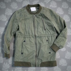 Thread & Supply Olive Green Bomber Jacket Women’s Medium